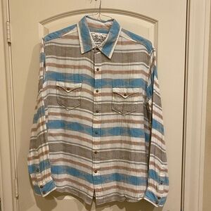 SOLD - Men's Ryan Michael Multicolor Striped Button-Down Shirt